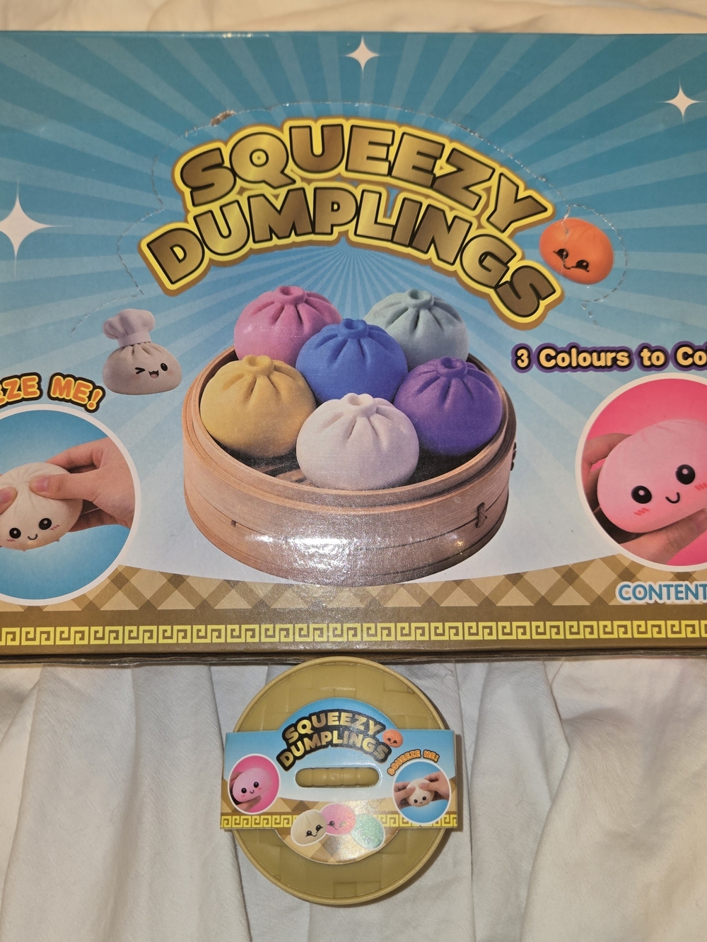 Squeezy Dumplings Plush Stress Toys - One Mystery Color